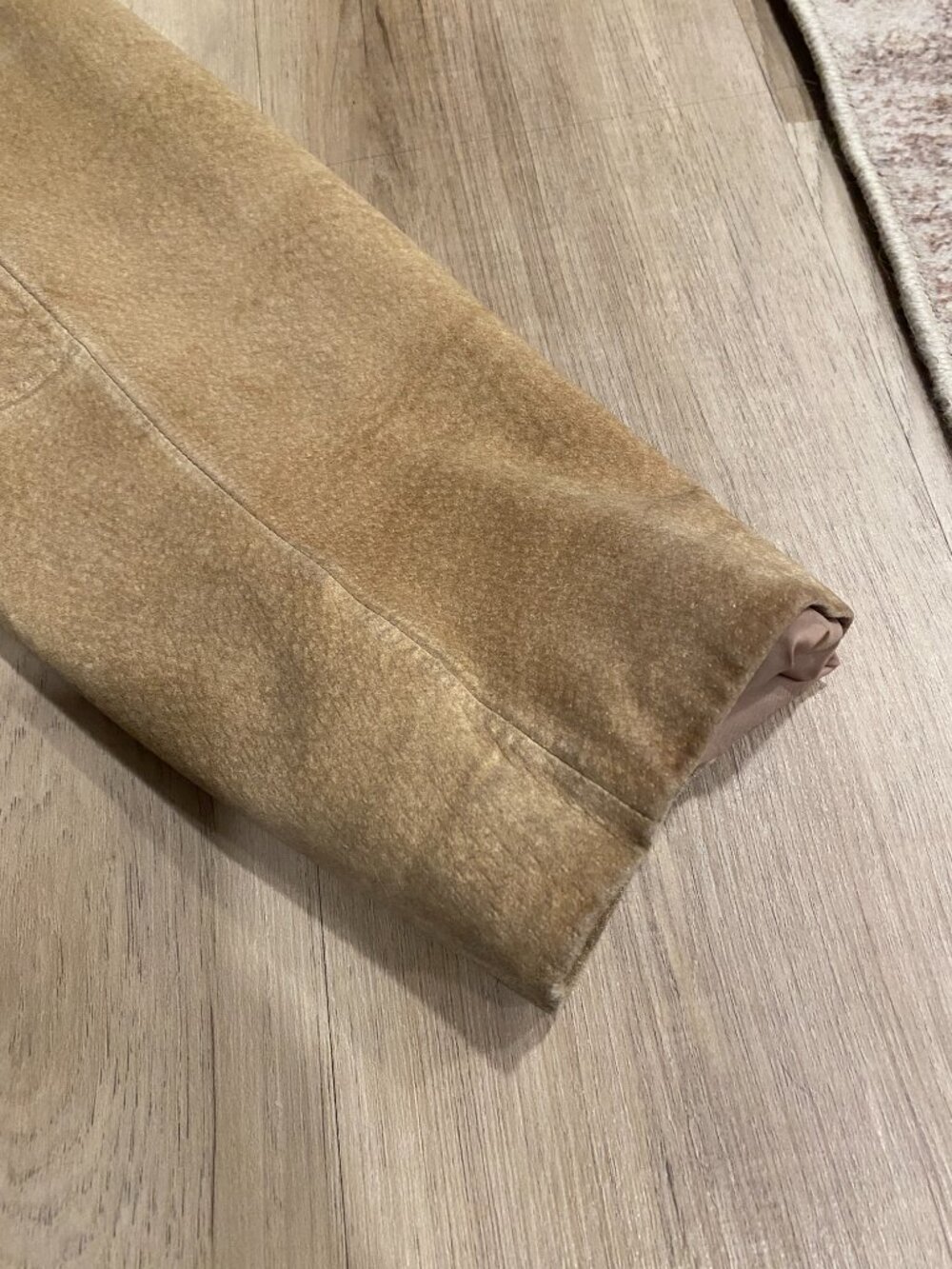 Bernardo Genuine Leather Suede Jacket XL Camel Tan Distressed Vintage - Picture 4 of 16